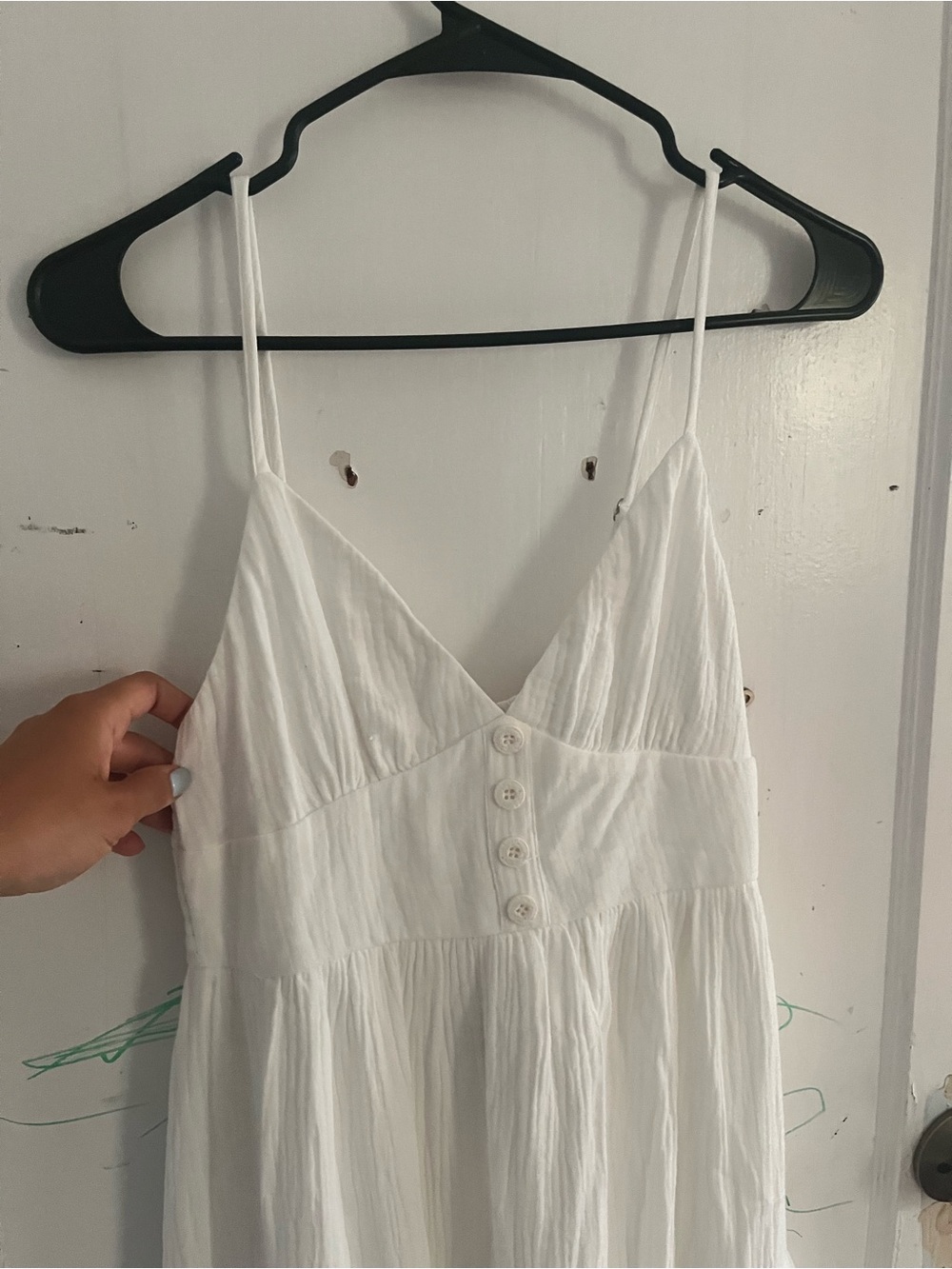 Hello Molly White Spaghetti Strap Dress